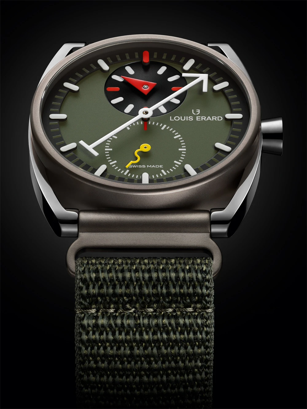 Le Régulateur Louis Erard x Alain Silberstein Khaki