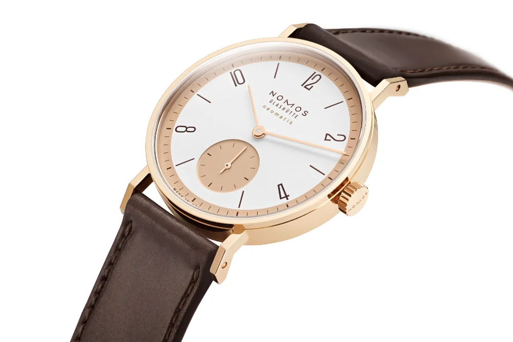 NOMOS Glashütte Tangente rose gold neomatik - 175 Years Watchmaking Glashütte
