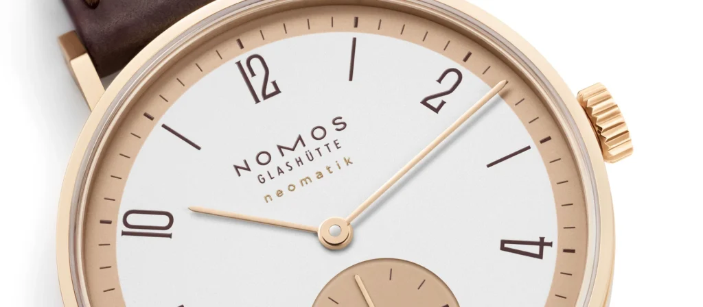 NOMOS Glashütte Tangente rose gold neomatik - 175 Years Watchmaking Glashütte