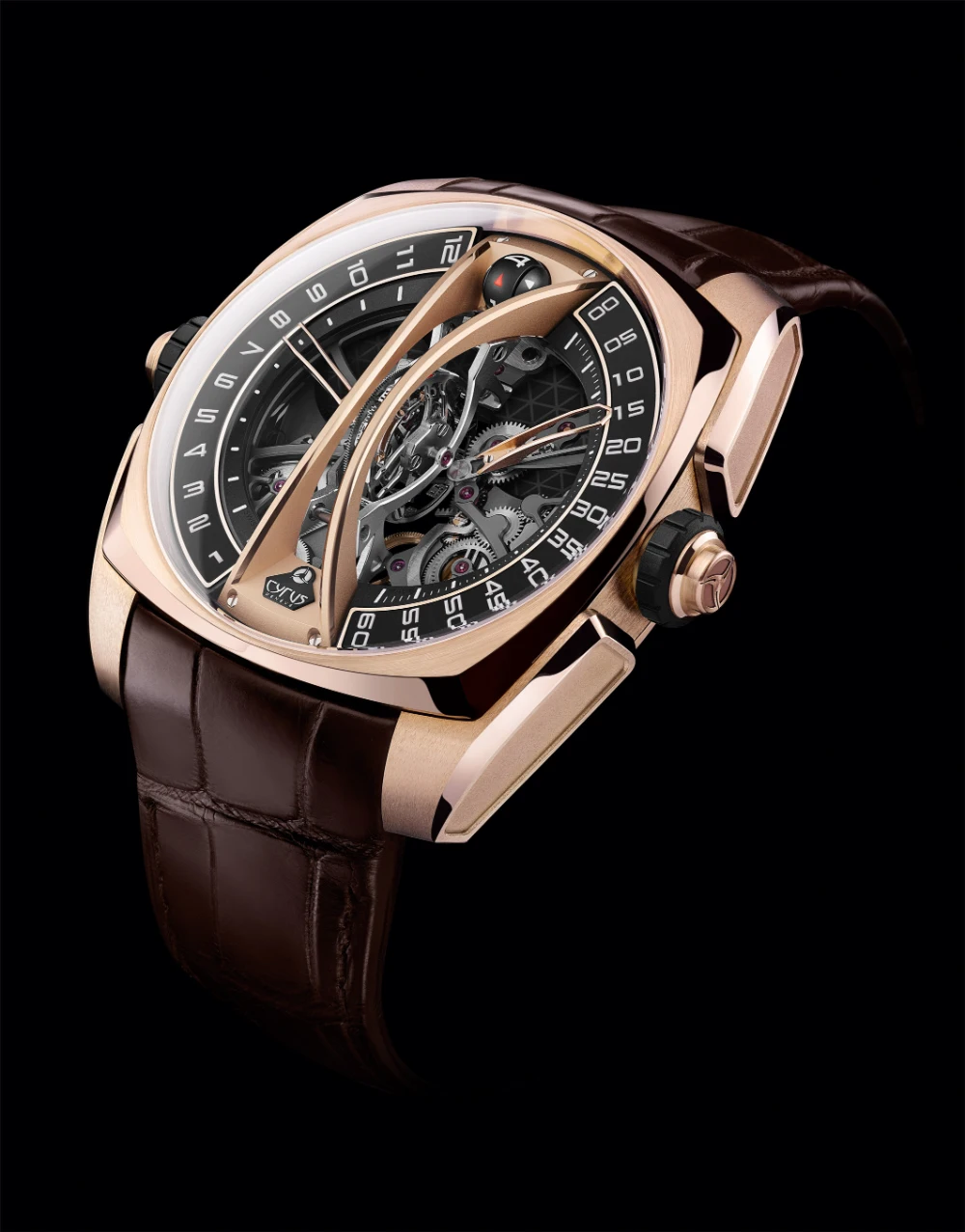 Cyrus Klepcys Vertical Tourbillon Skeleton Gold