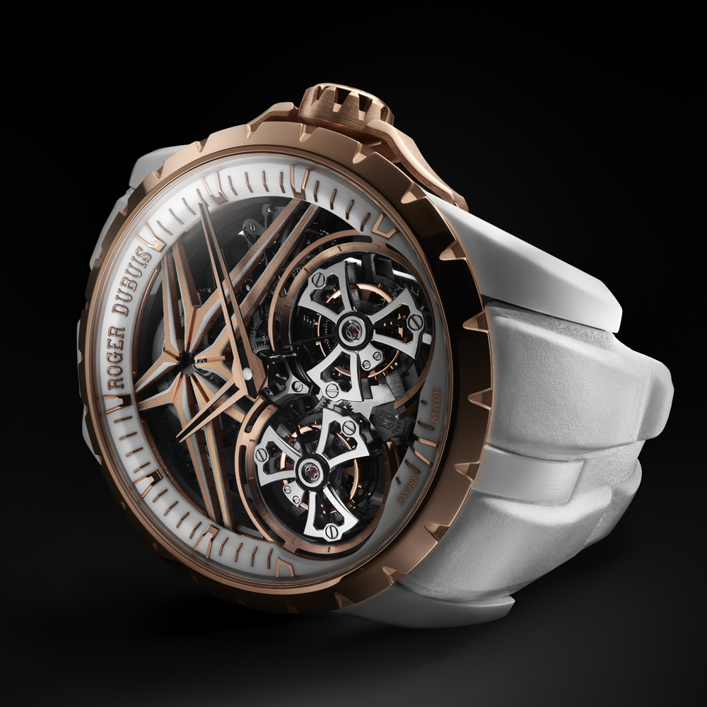 Roger Dubuis Excalibur Double Tourbillon White Ceramic edition