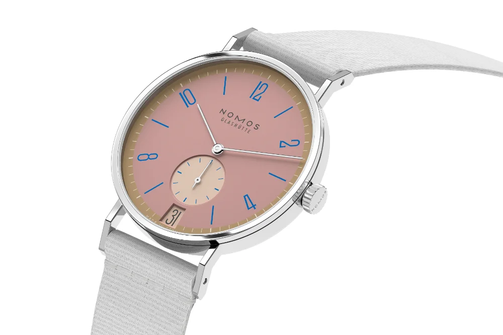NOMOS Glashütte Tangente 38 Date in 31 colours