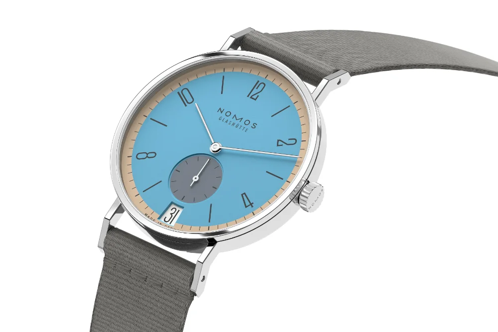 NOMOS Glashütte Tangente 38 Date in 31 colours