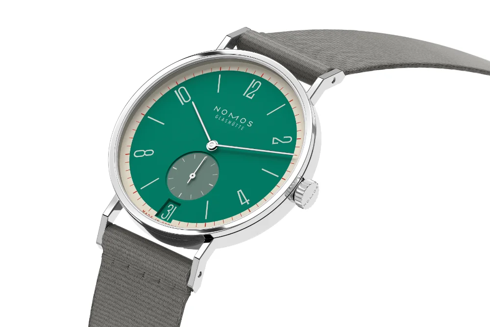 NOMOS Glashütte Tangente 38 Date in 31 colours