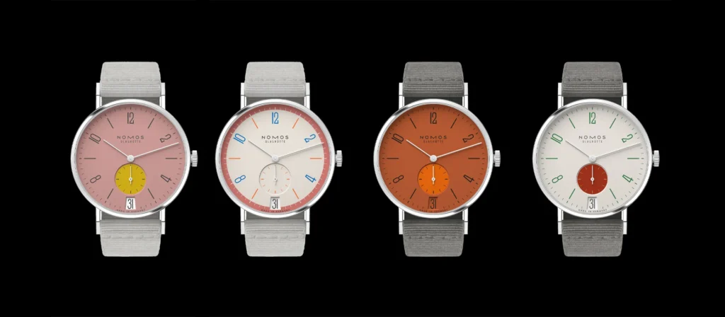 NOMOS Glashütte Tangente 38 Date in 31 colours
