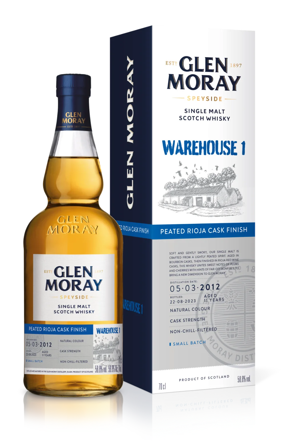 Glen Moray Rioja Cask whiskies