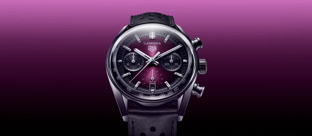TAG Heuer Carrera Chronograph Smokey Purple Glassbox