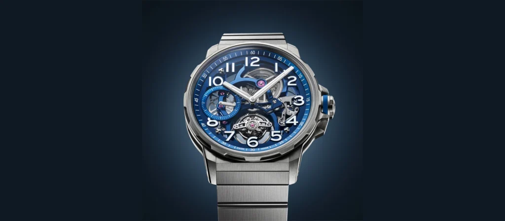 Angelus Flying Tourbillon Titanium Blue Edition