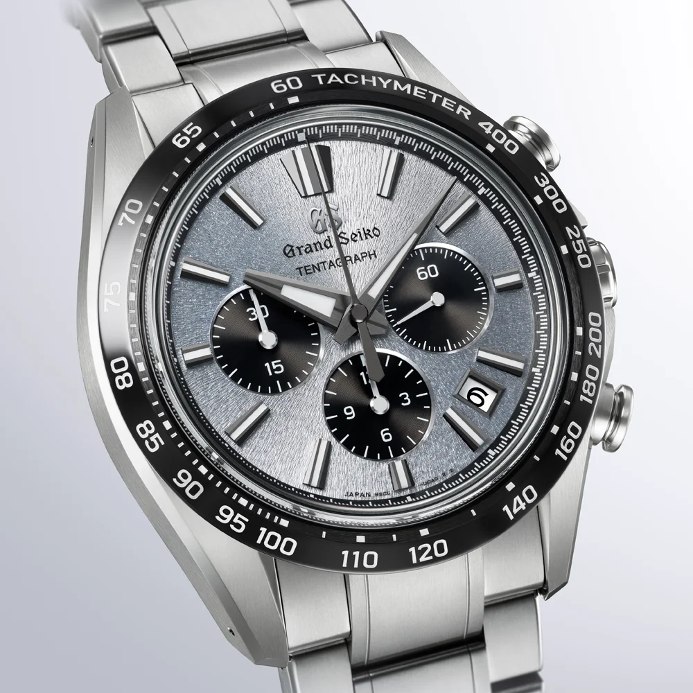Grand Seiko Snow Blue Tentagraph SLGC007 Hi-Beat Automatic Chronograph