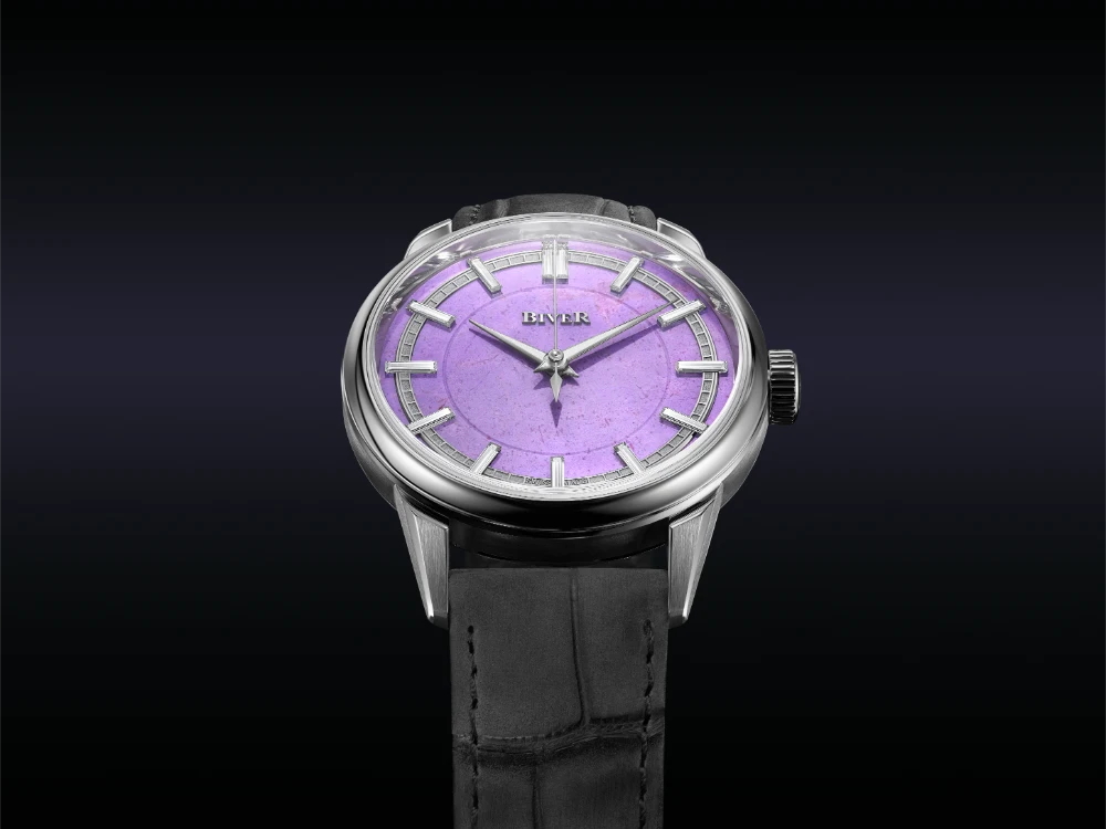 Biver Automatique Lavendar Jade Diamond