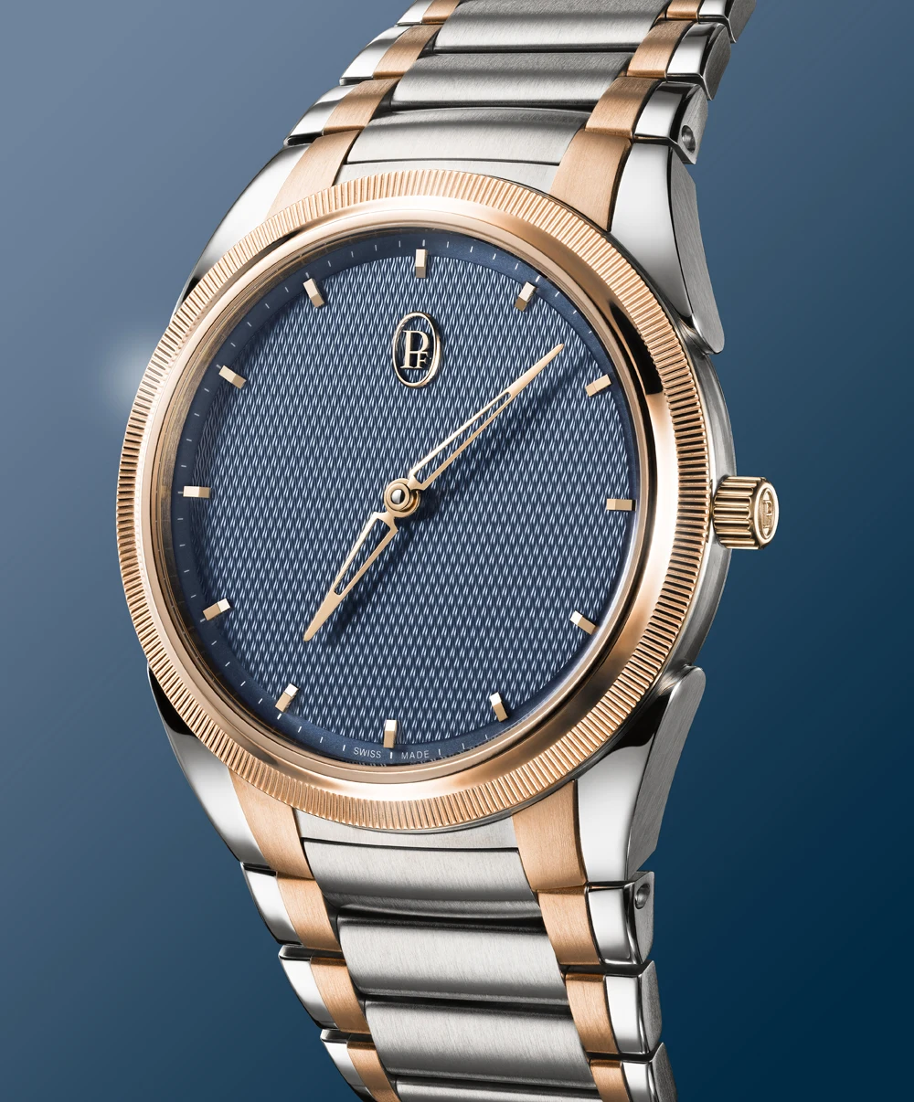 Parmigiani Fleurier Tonda PF Micro-Rotor Steel & Rose Gold Stone Blue