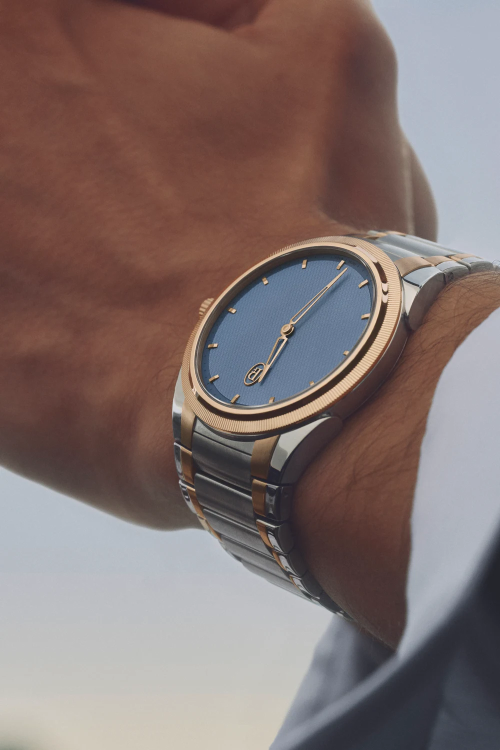 Parmigiani Fleurier Tonda PF Micro-Rotor Steel & Rose Gold Stone Blue