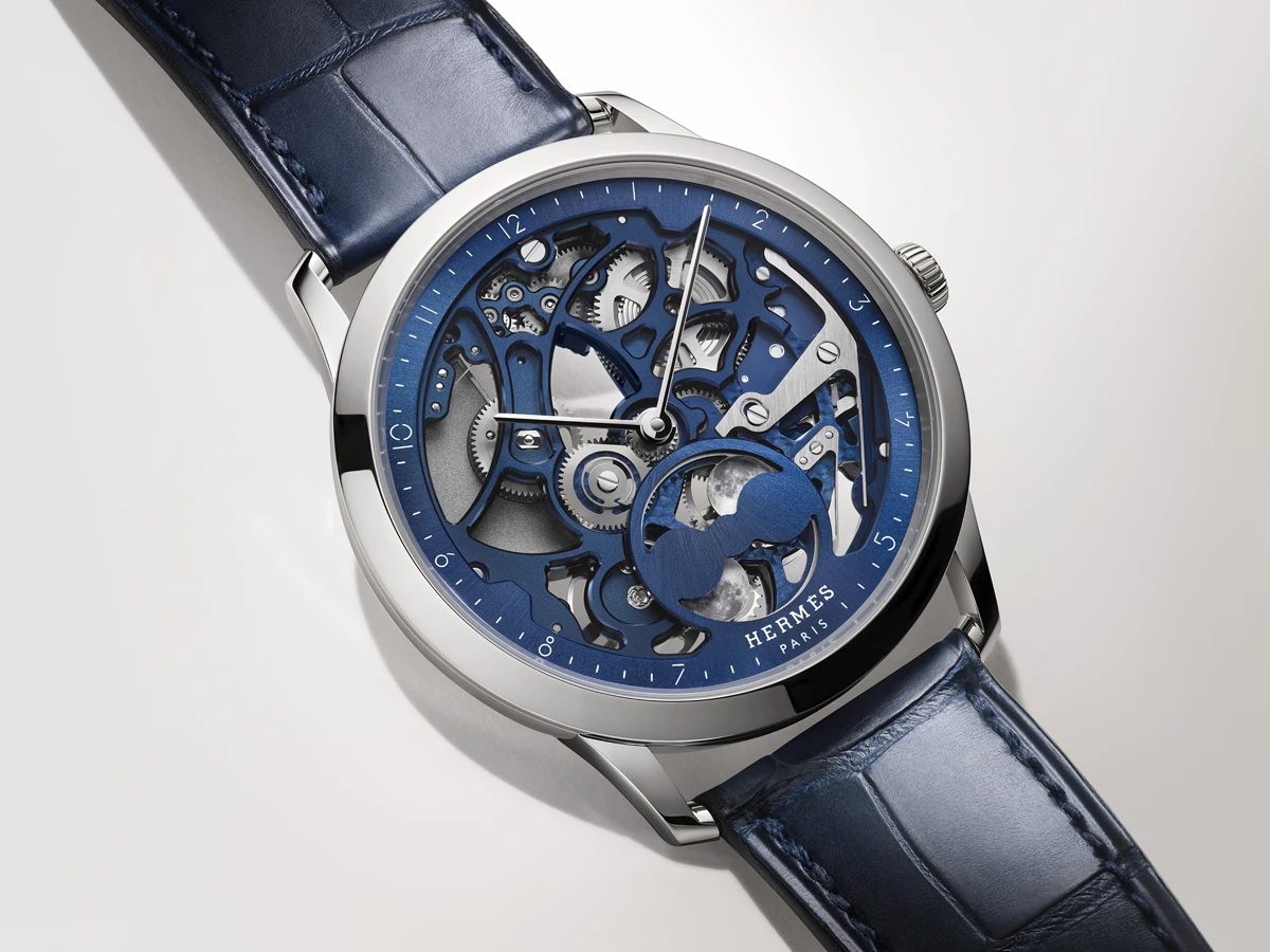 Slim d'Hermès Squelette Lune 39.5 mm