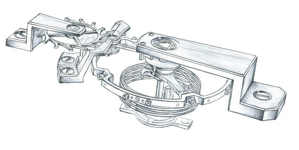 Chronomètre FB 3SPC.4-1 escapement and regulating organ